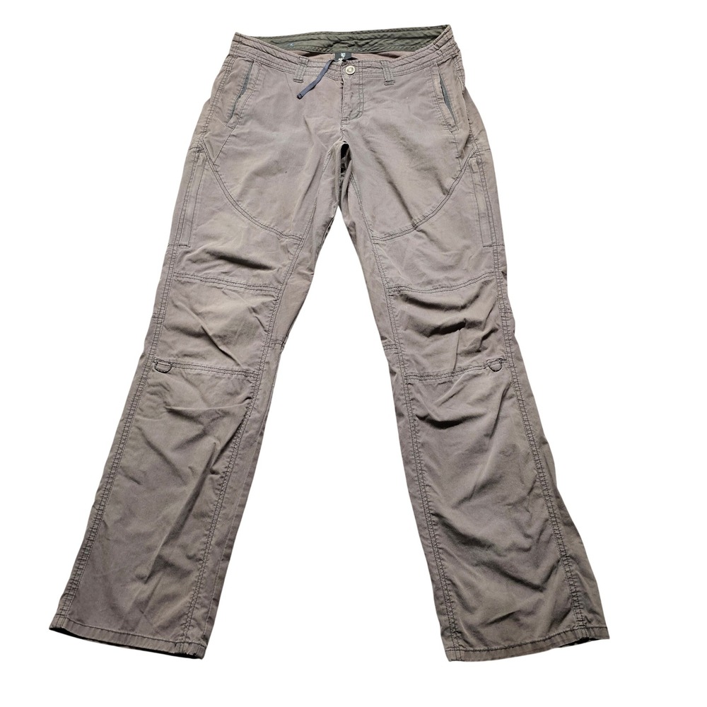 Kuhl Splash Roll-Up Hiking Pants Women 10 Reg Brown Straight Leg Outdoor Utility